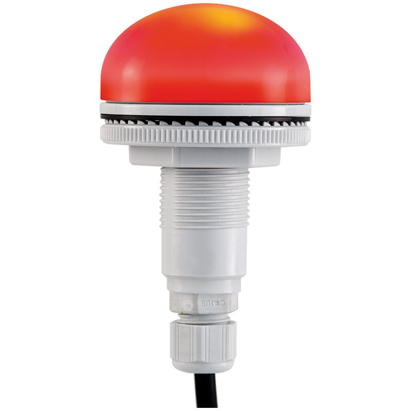Feu led encastrable P50 S rouge 12/24VCACC IP66 miltifonction presse-étoupe M12