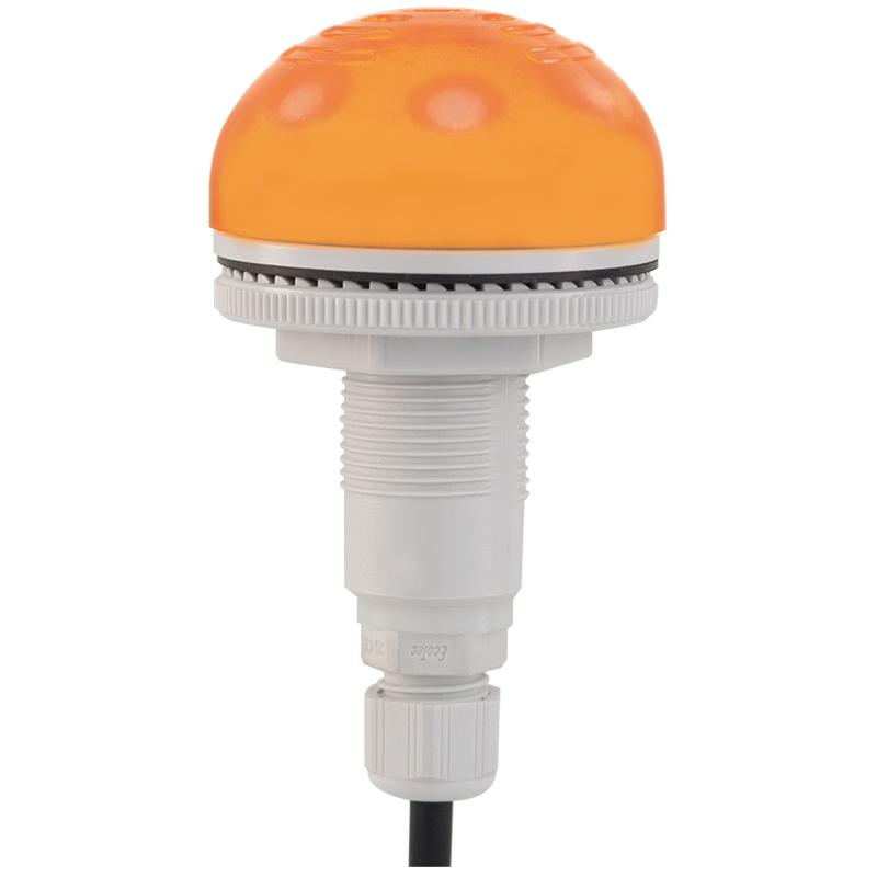 buzzer lumineux encastrable P50 A LED 92dB orange 12/24VCACC IP65 P-E M12