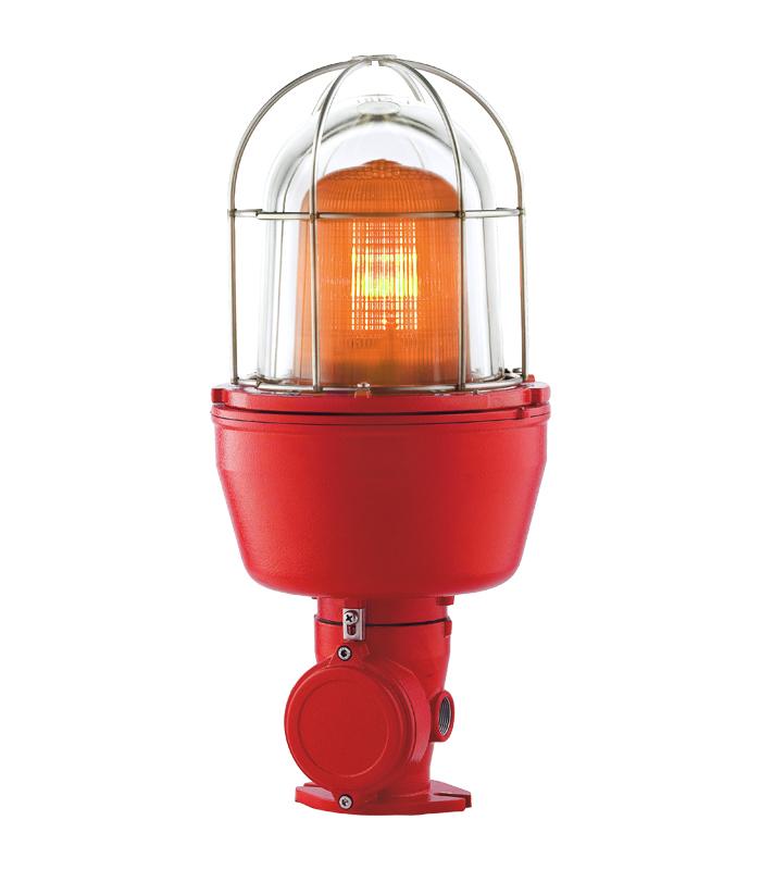 Feu avec ampoule halogène orange, zone 1/2/21/22, IP66, lumière clignotante