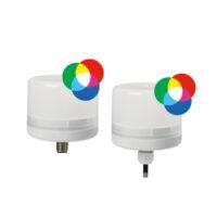 E-LITE RGB : balise LED - fixe - multicolore - IP66 - 24vcc - connecteur rapide