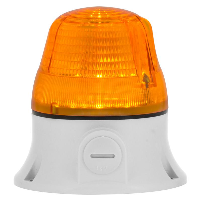 Microlamp LED :  balise LED - fixe/clignotant - rouge - IP54 -  48vacdc