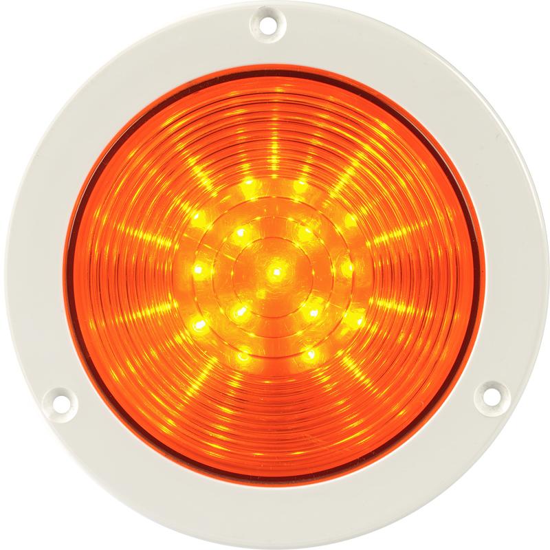 R4 LED,  signalisation priorité, lumière fixe, IP66V24ACDC, base blanche