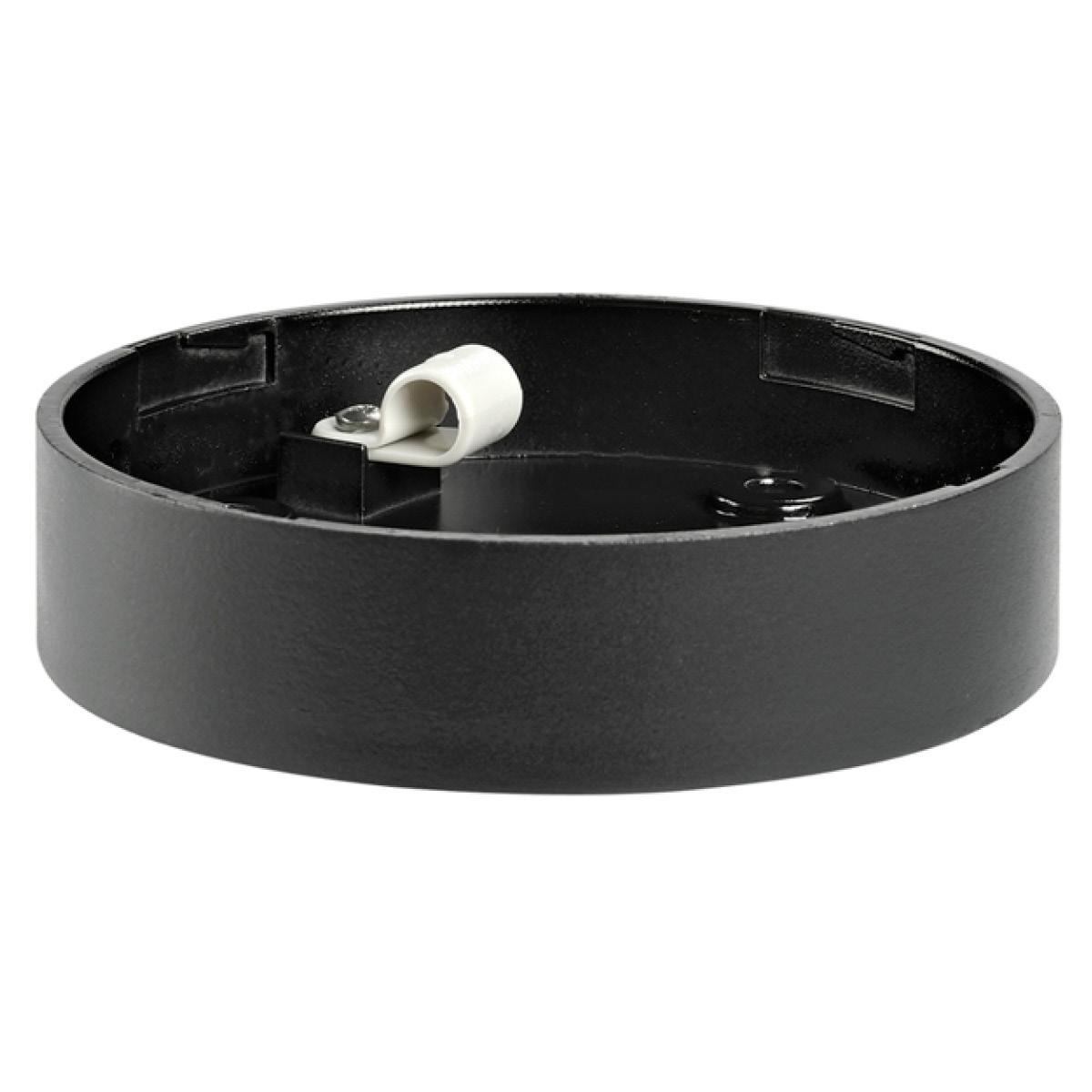 MLINE : Base basse pour montage à plat noir, câblage par le dessous, V12/24ACDC