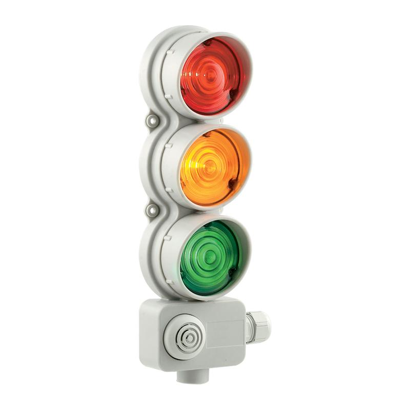 Feu de signalisation tricolore avec buzzer: SMFR 6.3 LD8Q A 48VACDC