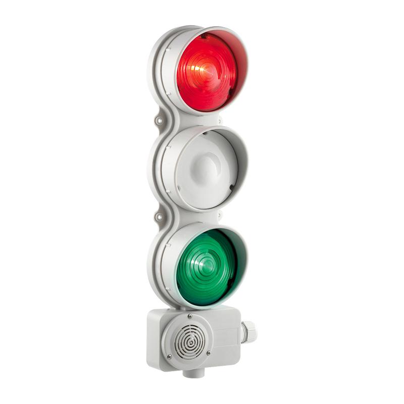Feu de signalisation bicolore avec buzzer: SMFR 9.2 LD16Q A 110VAC