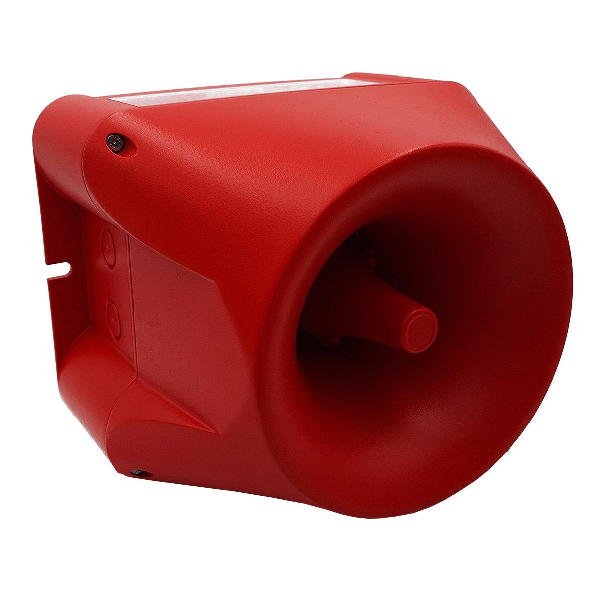 SE120dB sirène électronique 120dB, 100-240VAC, rouge, 64 sons, IP66-69K