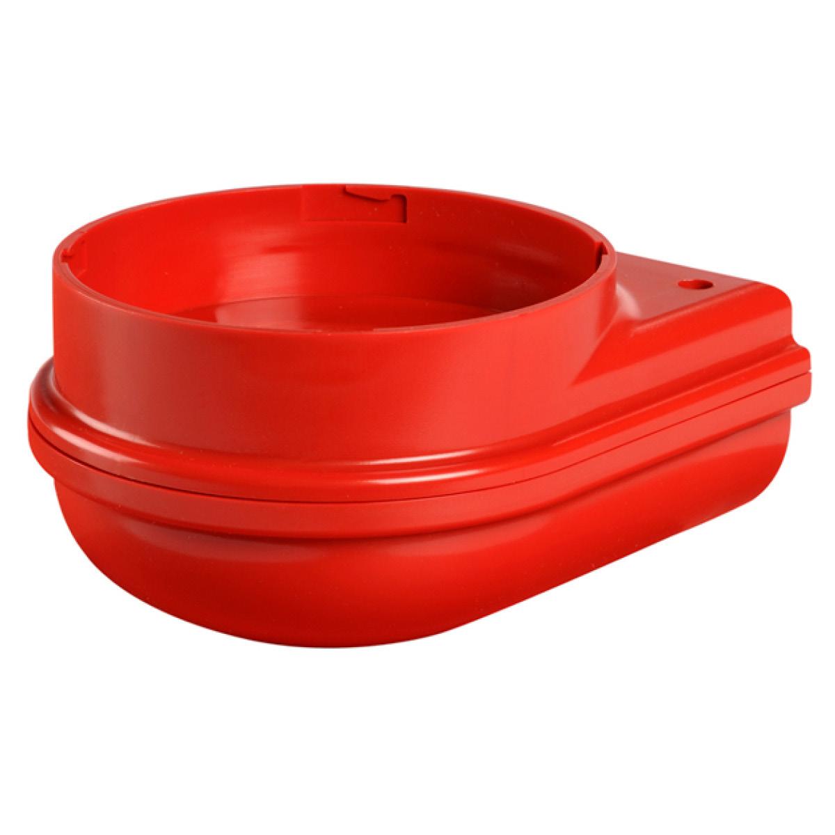 MLINE : Base murale rouge câblage par le dessous et par l'arrière V12/24 ACDC