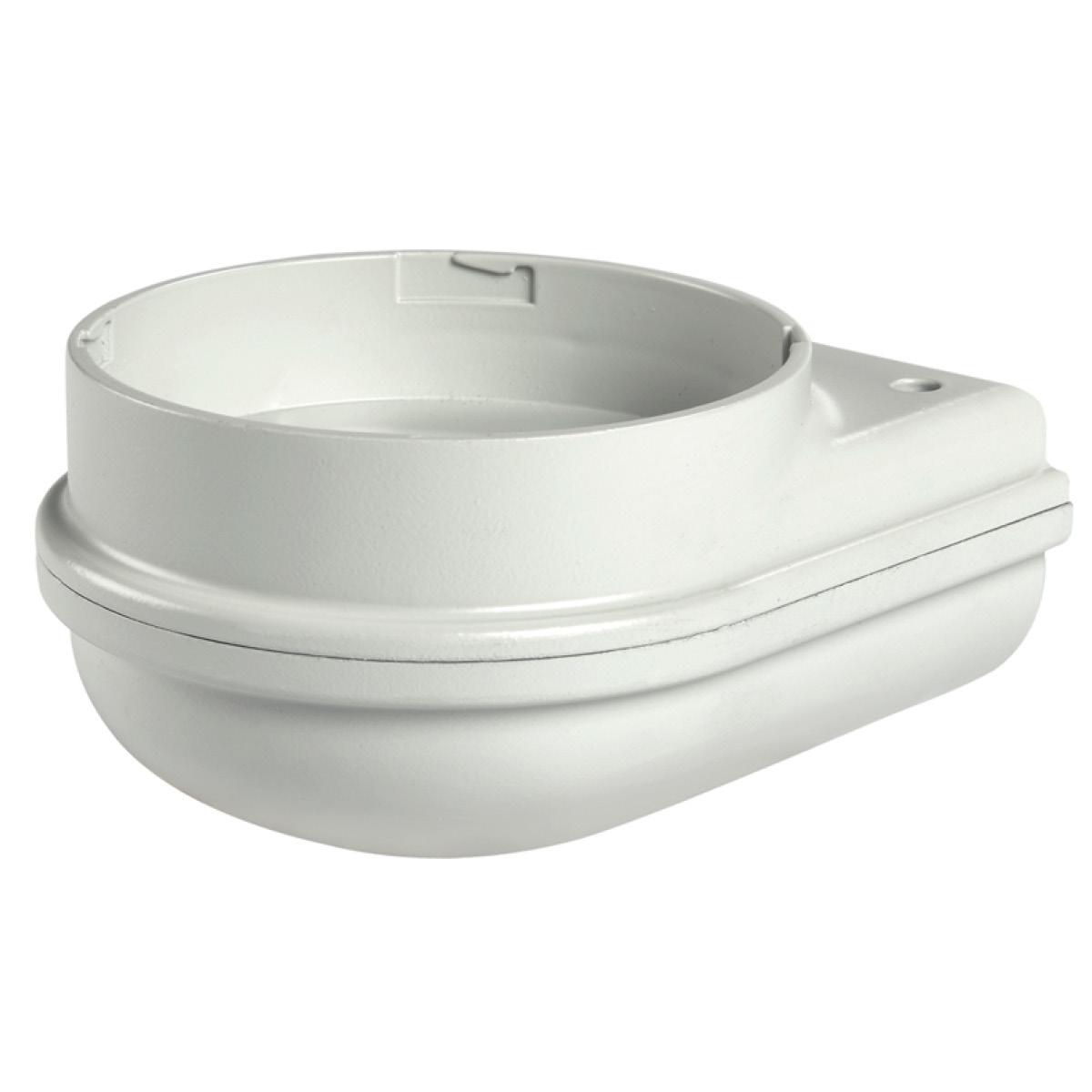 MLINE : Base murale gris câblage par le dessous et par l'arrière V12/24 ACDC