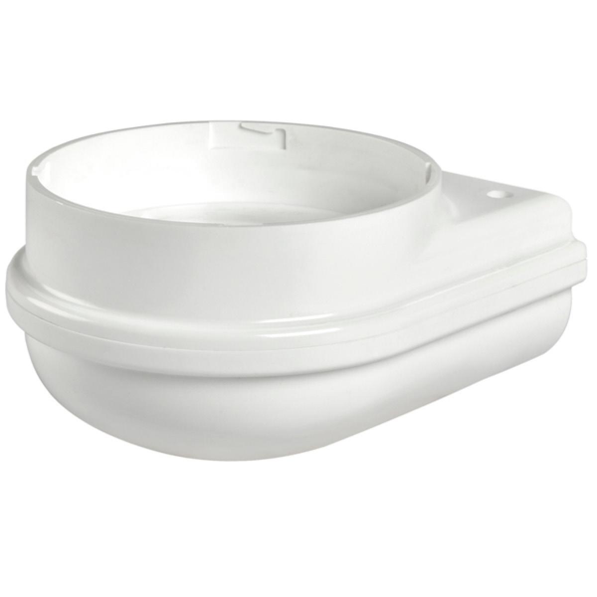 MLINE : Base murale blanc câblage par le dessous/par l'arrière V12/24 ACDC