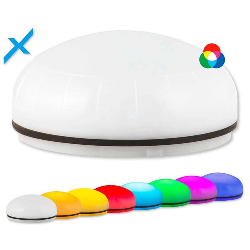 Mline : feu LED multicolore RGB - 5 effets lumineux - IP55 - lentille opaque